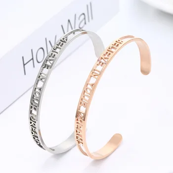 Stainless Steel Rose Gold Hollow Letters Bracelet BELIEVE IN YOUR DREAMS Simple Courage Bangle Women Jewelry Hot Wholesale 5PCS 
Stainless Steel Rose Gold Hollow Letters Bracelet BELIEVE IN YOUR DREAMS Simple Courage Bangle Women Jewelry Hot Wholesale 5PCS