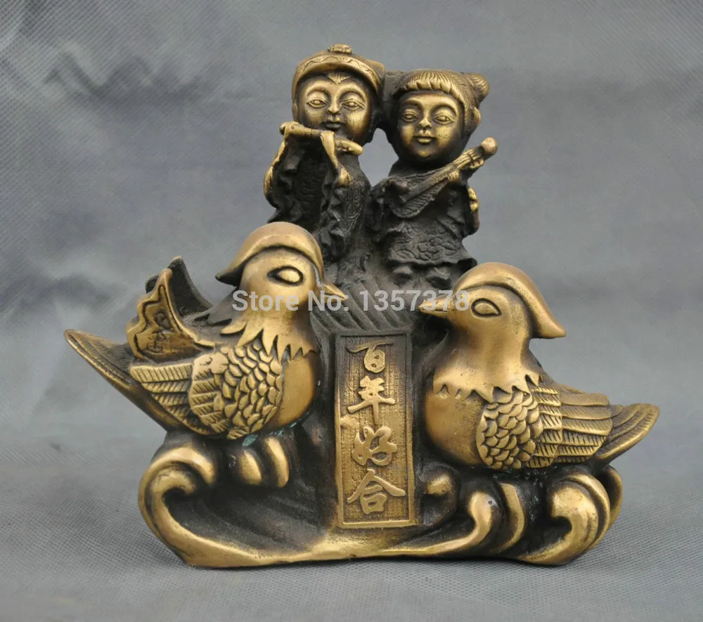 shitou 00723 8" Chinese Bronze Children Kid Sweetheart Love 2 Mandarin Duck Yuan Yang Statue
shitou 00723 8" Chinese Bronze Children Kid Sweetheart Love 2 Mandarin Duck Yuan Yang Statue