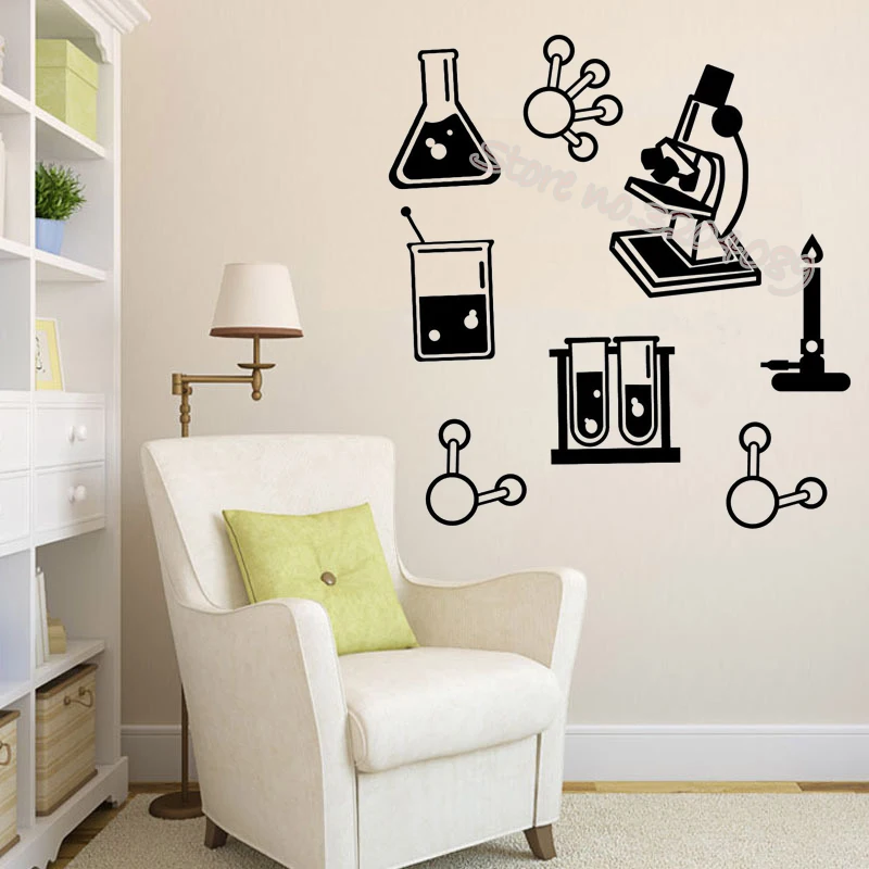 Science Bundle Wall Stickers University School Science Classroom Wall Decal Laboratory Chemistry instrument Teacher poster EB433
Science Bundle Wall Stickers University School Science Classroom Wall Decal Laboratory Chemistry instrument Teacher poster EB433