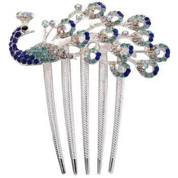 Lovely Vintage Jewelry Crystal Peacock Hair Clips for hair clip Beauty Tools
Lovely Vintage Jewelry Crystal Peacock Hair Clips for hair clip Beauty Tools