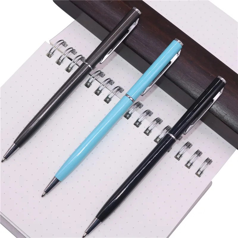 3 pcs/lot 1.0mm Flat metal ballpoint pen Student school office writing gift pen Student Stationery set Blue refill Bullet tip
3 pcs/lot 1.0mm Flat metal ballpoint pen Student school office writing gift pen Student Stationery set Blue refill Bullet tip