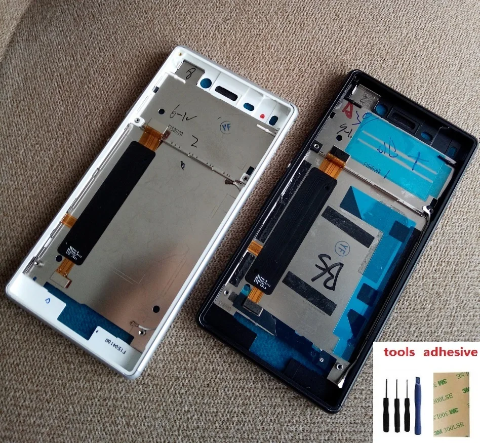 Для Sony Xperia M4 Aqua E2303 E2333 E2353 Корпус Передняя панель ЖК рамка Шасси + пылезащитный