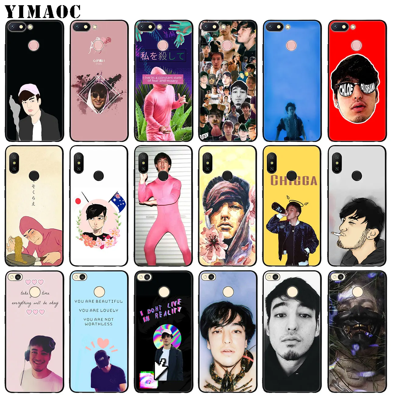 YIMAOC Joji Miller Rapper Soft Silicone Phone Case for Xiaomi Redmi K20 Pro 6A 7A Note 8 7 5 6 Pro Mi Black TPU Cover
YIMAOC Joji Miller Rapper Soft Silicone Phone Case for Xiaomi Redmi K20 Pro 6A 7A Note 8 7 5 6 Pro Mi Black TPU Cover
