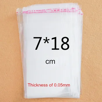 Thickness of 0.05mm Pack (3000pieces) Opp Self Adhesive Clear Plastic Bags - 7x15+3cm
Thickness of 0.05mm Pack (3000pieces) Opp Self Adhesive Clear Plastic Bags - 7x15+3cm