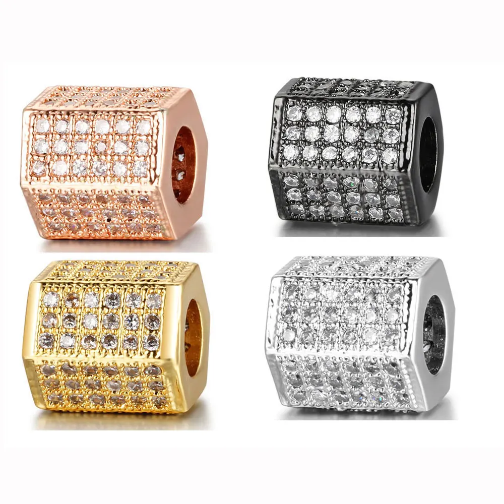 2pcs/lot lVnistar Sexangle CZ Bead DIY Metal Hexagon Space Beads Brass Micro Pave CZ Zircon Charm Beads for Men Bracelet
2pcs/lot lVnistar Sexangle CZ Bead DIY Metal Hexagon Space Beads Brass Micro Pave CZ Zircon Charm Beads for Men Bracelet