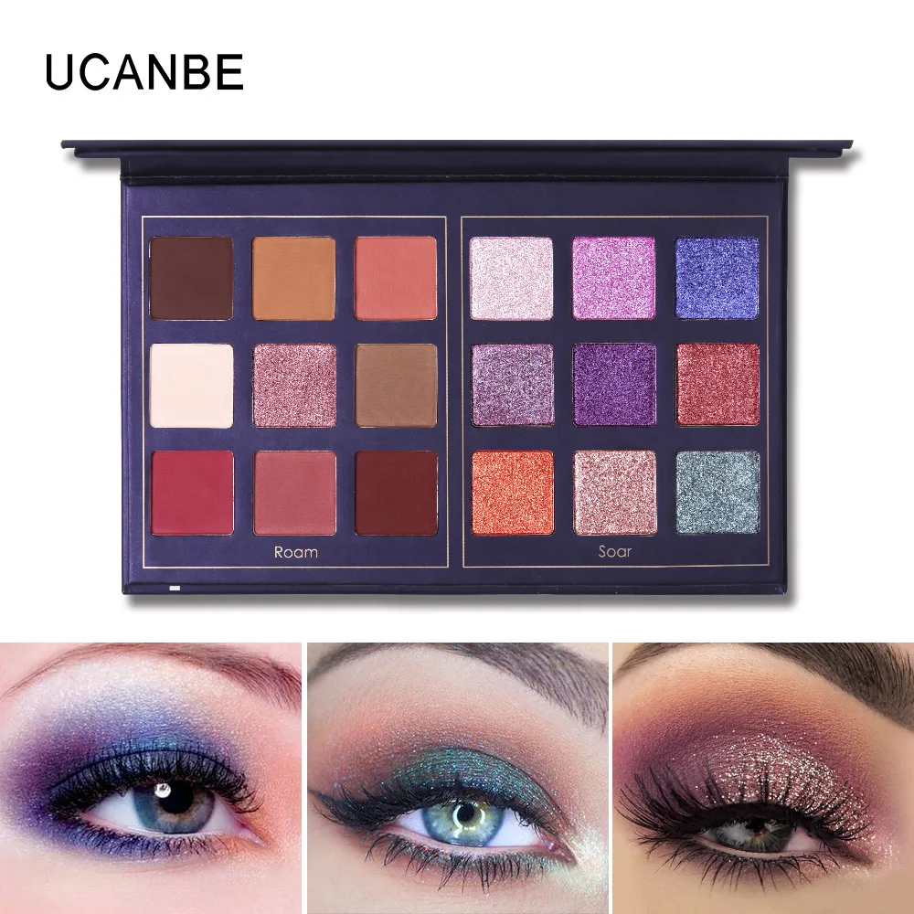 UCANBE Waterproof Glitter Eyeshadow Palette 18 Color Shimmer Matte Pigment Cosmetics Women Sexy Beauty Eye Shadow Makeup Palette
UCANBE Waterproof Glitter Eyeshadow Palette 18 Color Shimmer Matte Pigment Cosmetics Women Sexy Beauty Eye Shadow Makeup Palette