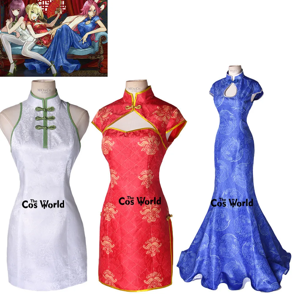 FGO Fate Grand Order Fate EXTELLA LINK Scathach Nero Francis Drake Cheongsam Dress Uniform Outfit Anime Cosplay Costumes
FGO Fate Grand Order Fate EXTELLA LINK Scathach Nero Francis Drake Cheongsam Dress Uniform Outfit Anime Cosplay Costumes