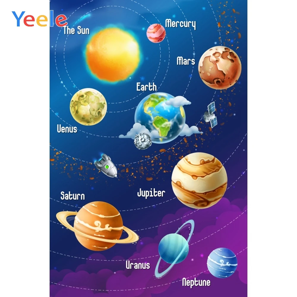 Yeele Space Universe Planet Sun Earth Mars Baby Child Photography Backgrounds Customized Photographic Backdrops for Photo Studio
Yeele Space Universe Planet Sun Earth Mars Baby Child Photography Backgrounds Customized Photographic Backdrops for Photo Studio