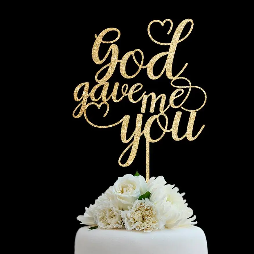 Customized Wedding Cake Topper, Personalized Cake Topper for Wedding, Custom Personalized God Gave Me You Wedding Cake Topper
Customized Wedding Cake Topper, Personalized Cake Topper for Wedding, Custom Personalized God Gave Me You Wedding Cake Topper