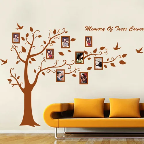 Large Size Family Tree Photo Frames on the Tree Branches and Soaring Birds Brown Decorative Wall Stickers Arttive Wall Stickers
Large Size Family Tree Photo Frames on the Tree Branches and Soaring Birds Brown Decorative Wall Stickers Arttive Wall Stickers