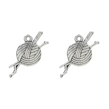 20pcs Wool Ball Charms Antique Alloy Pendant Ball of Wool and Needles Charm For Jewelry Making Accessories 25*11mm
20pcs Wool Ball Charms Antique Alloy Pendant Ball of Wool and Needles Charm For Jewelry Making Accessories 25*11mm