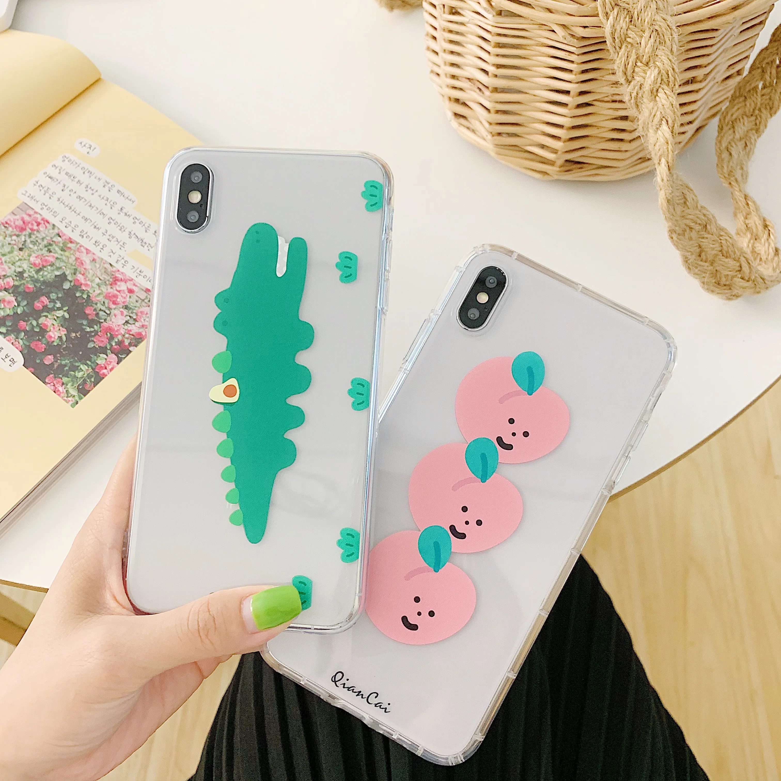 Funny Cute Cartoon Crocodile Peach Soft TPU Silicone Phone Cases Fundas Coque For iPhone 6 6S 7 8 Plus X 10 XS Max XR Back Cover
Funny Cute Cartoon Crocodile Peach Soft TPU Silicone Phone Cases Fundas Coque For iPhone 6 6S 7 8 Plus X 10 XS Max XR Back Cover