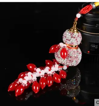 Safety gourd car perfume pendant Car mounted with diamond insert vehicle inte culpture statue
Safety gourd car perfume pendant Car mounted with diamond insert vehicle inte culpture statue