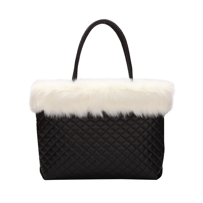2018 Autumn New Arrival Women Plush Tote Bag PU Leather High quality Women Handbag Fashion Luxury diamond-type lattice
2018 Autumn New Arrival Women Plush Tote Bag PU Leather High quality Women Handbag Fashion Luxury diamond-type lattice