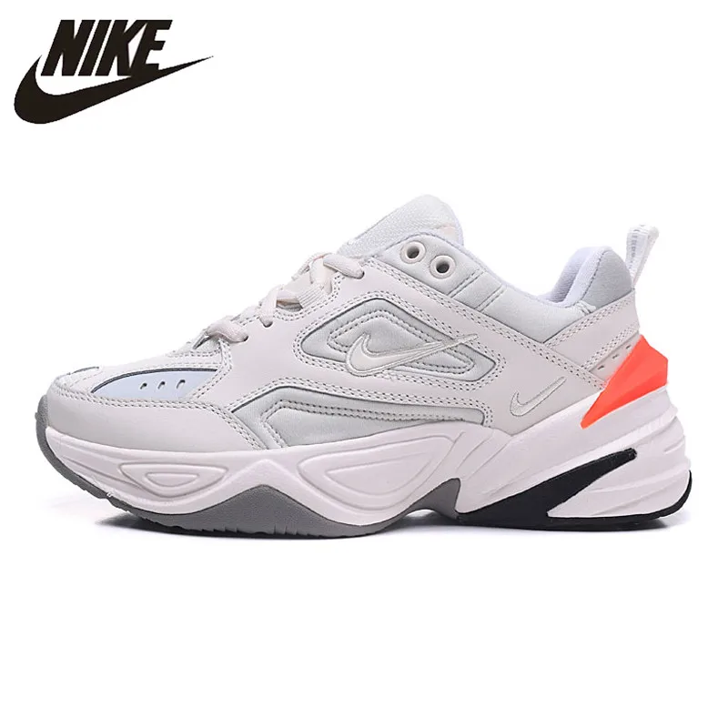 

Nike Air Monarch The M2K Tekno Men's And Women's Running Shoes White Orange AO3108-001 36-45