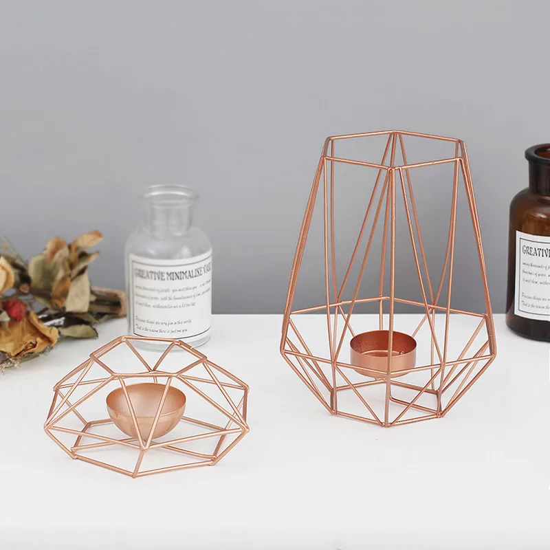 Nordic Style Creative Geometric Wedding Candlestick Wrought Iron Art Home Desktop Decor Crafts Romantic Candlestick Art 5 Styles
Nordic Style Creative Geometric Wedding Candlestick Wrought Iron Art Home Desktop Decor Crafts Romantic Candlestick Art 5 Styles