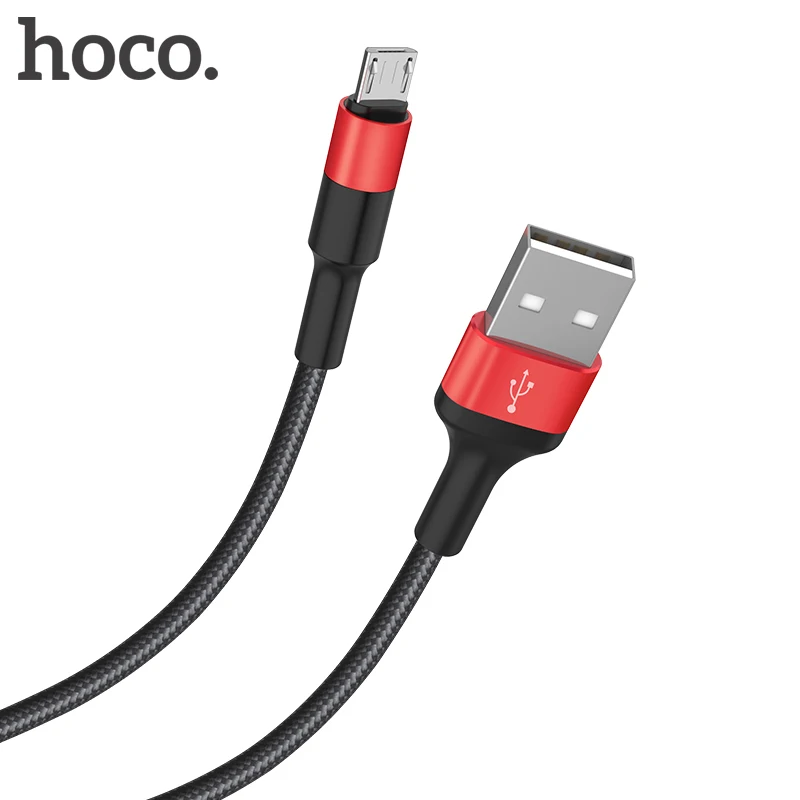

HOCO Micro USB Cable 2A Fast Charging Sync Data Cable Mobile Phone Charger Cable for Samsung Xiaomi Huawei Android Microusb Cord