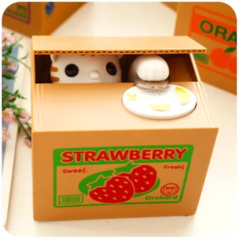 Cute creative Automatic Stealing Coin Cat children's toy greedy money cat electric piggy bank stealing money cat's piggy bank
Cute creative Automatic Stealing Coin Cat children's toy greedy money cat electric piggy bank stealing money cat's piggy bank