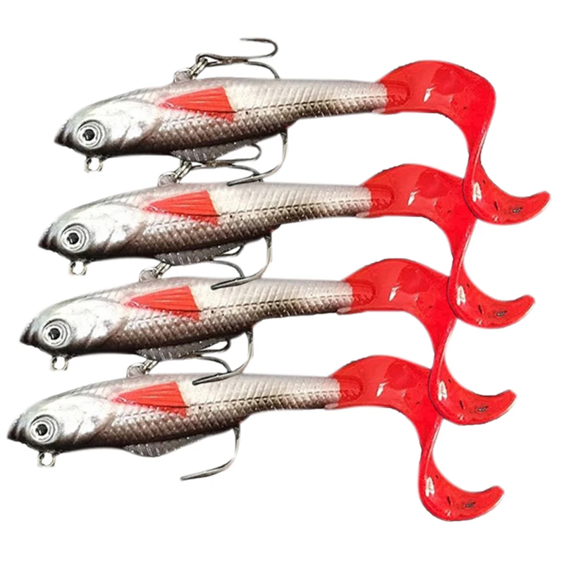 4 PCS Lead Head Soft Fishing Lures Long Tail Pesca Sharp Hook Soft Fish Bait 10cm 9.3g
4 PCS Lead Head Soft Fishing Lures Long Tail Pesca Sharp Hook Soft Fish Bait 10cm 9.3g