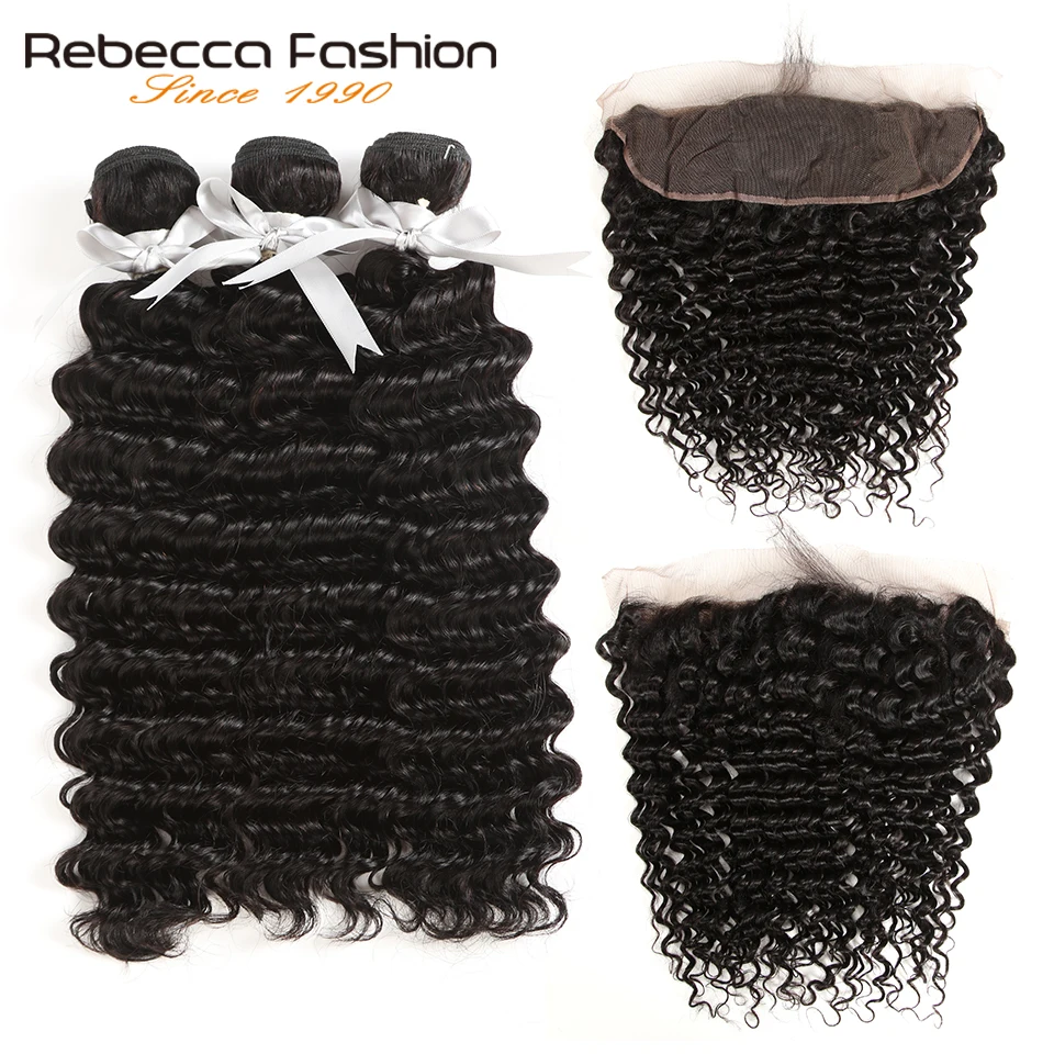 Rebecca 13x4 Lace Frontal Closure With Bundles Brazilian Deep Wave Remy Human Hair 3 Bundles With Frontal Closure
Rebecca 13x4 Lace Frontal Closure With Bundles Brazilian Deep Wave Remy Human Hair 3 Bundles With Frontal Closure