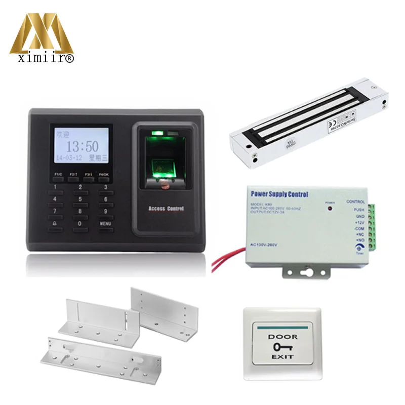 Fingerprint Access Control System Contains Fingerprint Access Control F2, Power Dupply, Magnetic Lock,Exit Button,Bracket
Fingerprint Access Control System Contains Fingerprint Access Control F2, Power Dupply, Magnetic Lock,Exit Button,Bracket
