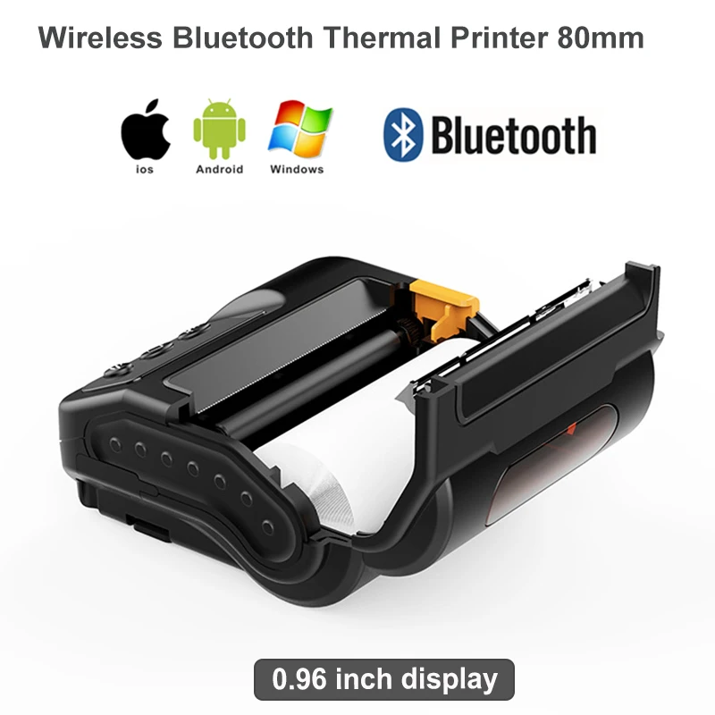 New 80mmx40mm thermal paper roll mini portable mobile thermal receipt printer bluetooth 80mm support IOS/Android/Symbian/Windows
New 80mmx40mm thermal paper roll mini portable mobile thermal receipt printer bluetooth 80mm support IOS/Android/Symbian/Windows