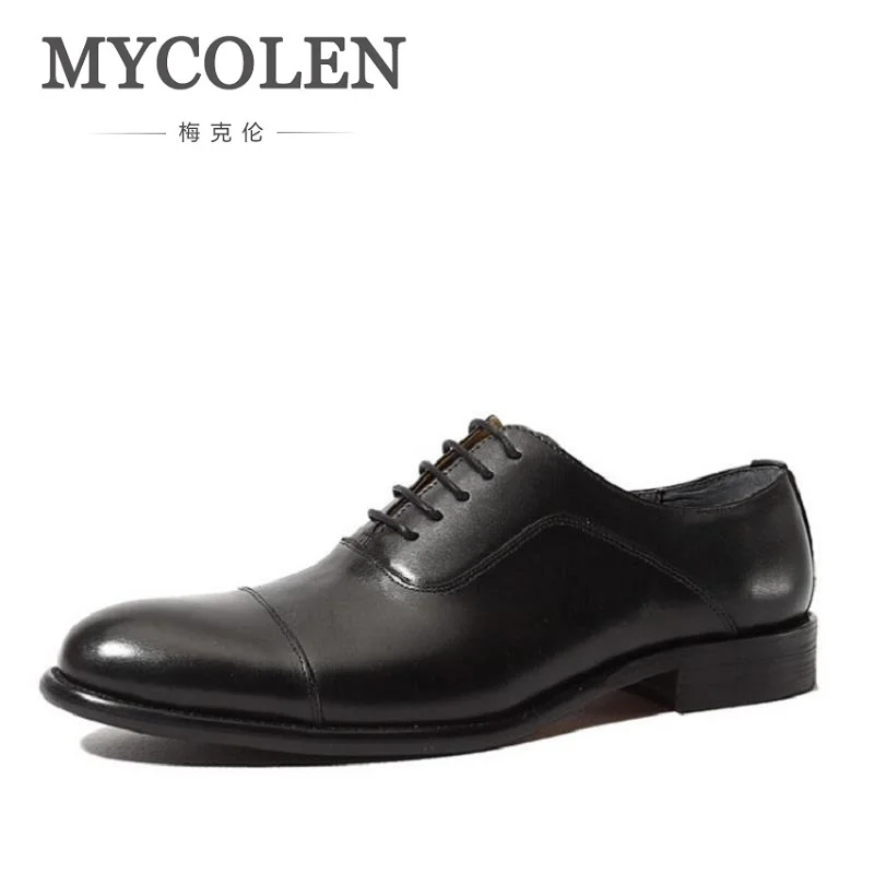 MYCOLEN Luxury Italian Genuine Cow Leather Men Wedding Oxford Shoes Lace-Up Office Suit Men's Dress Shoe Chaussure Homme 2018
MYCOLEN Luxury Italian Genuine Cow Leather Men Wedding Oxford Shoes Lace-Up Office Suit Men's Dress Shoe Chaussure Homme 2018