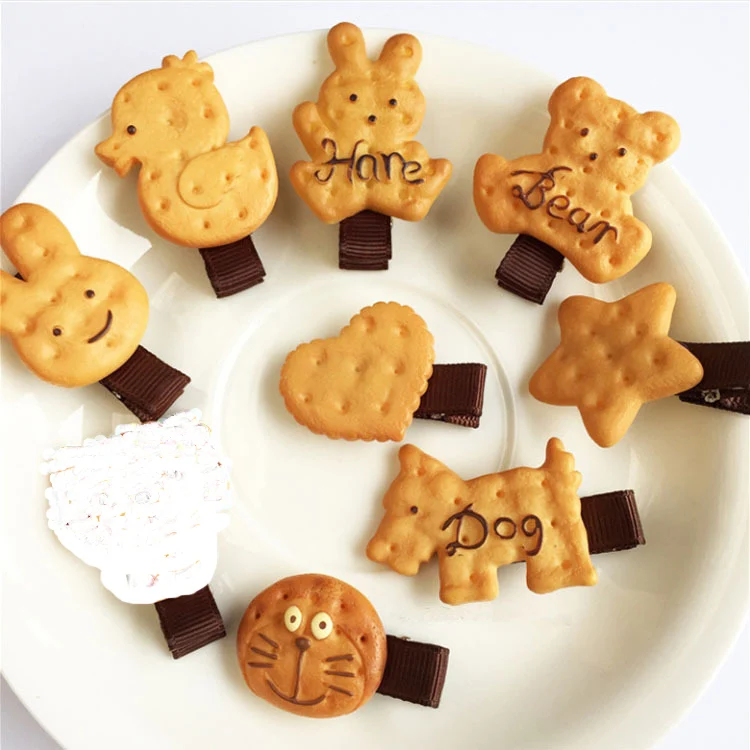 1PCS New Cute Biscuit Cartoon Hair Clips Girls Headwear Princess Barrette Kids Headdress Children Hair Accessories Baby Hairpins
1PCS New Cute Biscuit Cartoon Hair Clips Girls Headwear Princess Barrette Kids Headdress Children Hair Accessories Baby Hairpins