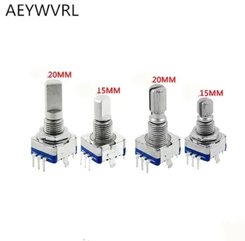 Rotary encoder,code switch/EC11/ audio digital potentiometer,with switch,5Pin, handle length 15MM 20MM
Rotary encoder,code switch/EC11/ audio digital potentiometer,with switch,5Pin, handle length 15MM 20MM