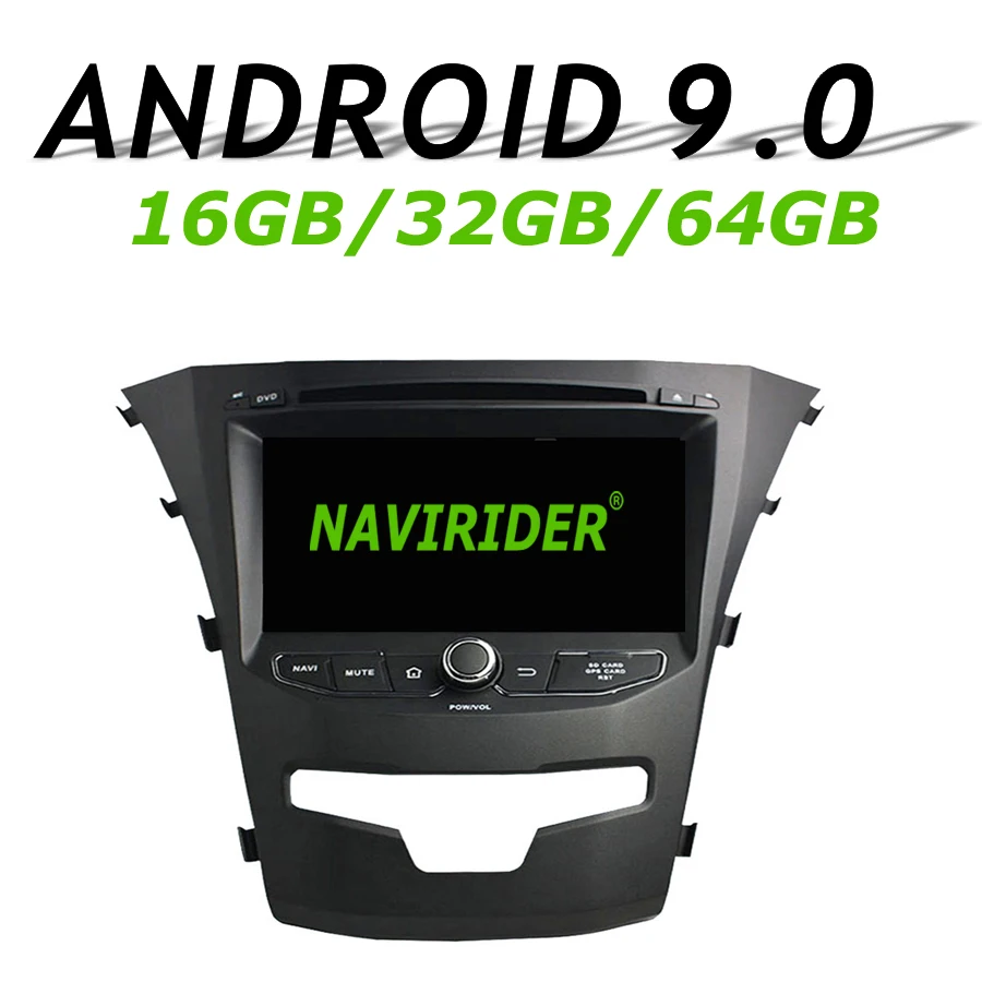 Navirider GPS навигатор для SSANGYONG Korando 2014 2015 сенсорный экран DVD Автомобильный android 9 64 Гб