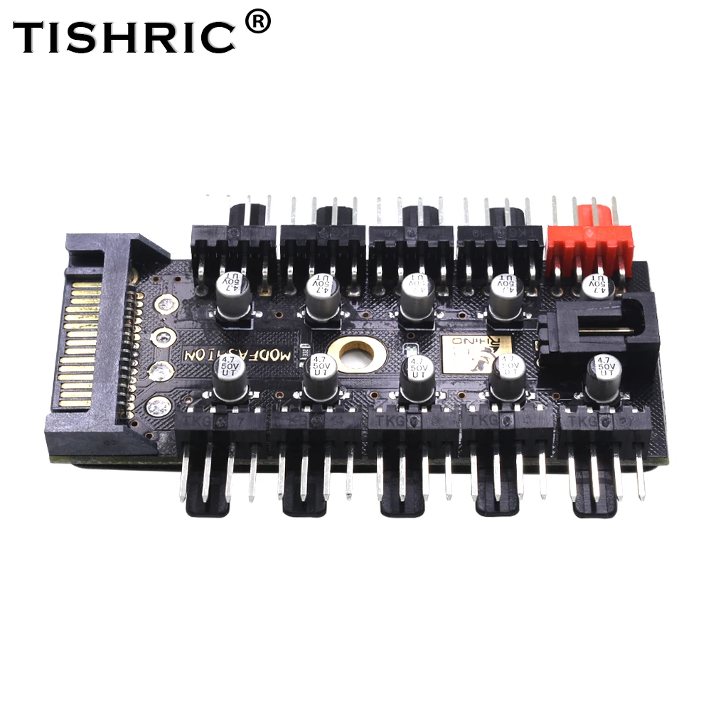 TISHRIC 2018 New 1 to 10 4Pin PC Pwm Fans Sata 12V Power Hub Splitter With Led Molex Cable Cooler Cooling Adapter For Btc Mining
TISHRIC 2018 New 1 to 10 4Pin PC Pwm Fans Sata 12V Power Hub Splitter With Led Molex Cable Cooler Cooling Adapter For Btc Mining