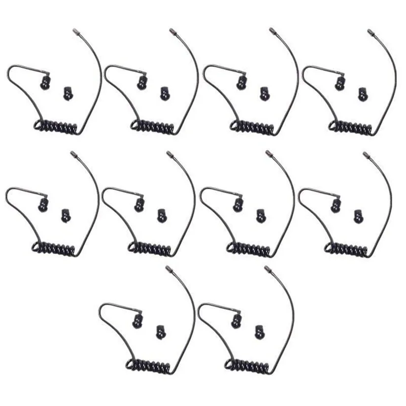 10PCS Black Replacement FBI Acoustic Coil Air Tube for Motorola Baofeng Kenwood Radio Walkie Talkie PTT Mic Earpieces Headset
10PCS Black Replacement FBI Acoustic Coil Air Tube for Motorola Baofeng Kenwood Radio Walkie Talkie PTT Mic Earpieces Headset