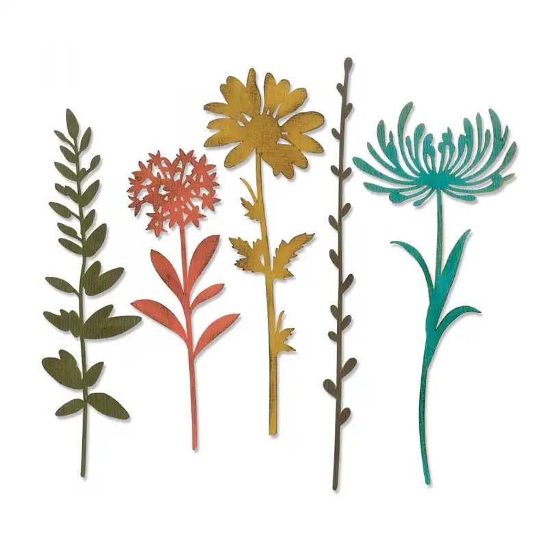flowers tree bud set metal cutting dies for diy scrapbooking