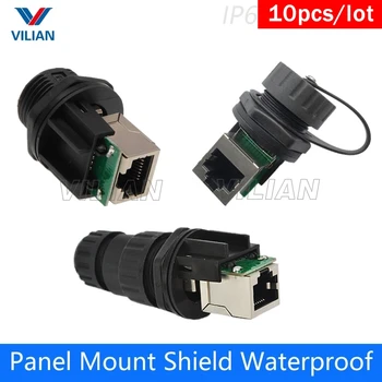 RJ45 Panel Mount Waterproof Connector Outdoor AP socket Gigabit Straight head hex nut fixed with matching cap 10 units
RJ45 Panel Mount Waterproof Connector Outdoor AP socket Gigabit Straight head hex nut fixed with matching cap 10 units