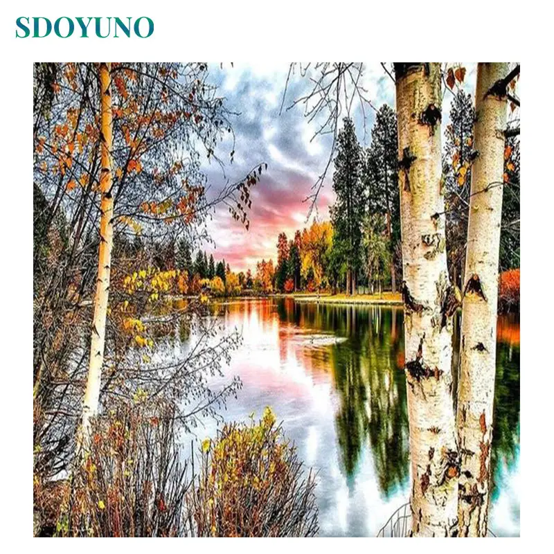 SDOYUNO Full square 5d DIY Diamond Painting Landscape Embroidery Picture Accessories Kits Rhinestone Handmade Home Decoration
SDOYUNO Full square 5d DIY Diamond Painting Landscape Embroidery Picture Accessories Kits Rhinestone Handmade Home Decoration
