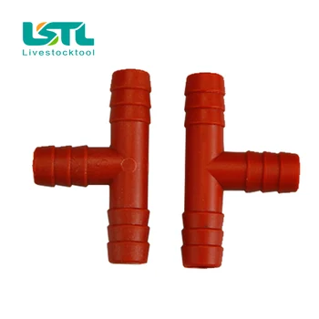 100 sets Tee 9.5mm Plastic pipes Poultry drinking water system Bird drinking fountain Quail water bowl Birdcage Free shippingd25 
100 sets Tee 9.5mm Plastic pipes Poultry drinking water system Bird drinking fountain Quail water bowl Birdcage Free shippingd25