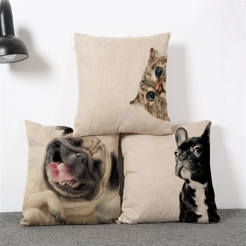 Pillowcase Laughing Cat Dog Cotton Linen Cushion Bull Terrier Animal Sofa Printed 18x18 Inches Home Decorative Euro Pillow Cover
Pillowcase Laughing Cat Dog Cotton Linen Cushion Bull Terrier Animal Sofa Printed 18x18 Inches Home Decorative Euro Pillow Cover