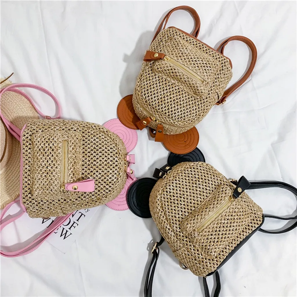 Straw Backpack Cute Ear School Bags for Teenage Girls Ladies Fashion Patchwork Shoulder Backpack Casual Bags Mini Rucksack #20
Straw Backpack Cute Ear School Bags for Teenage Girls Ladies Fashion Patchwork Shoulder Backpack Casual Bags Mini Rucksack #20