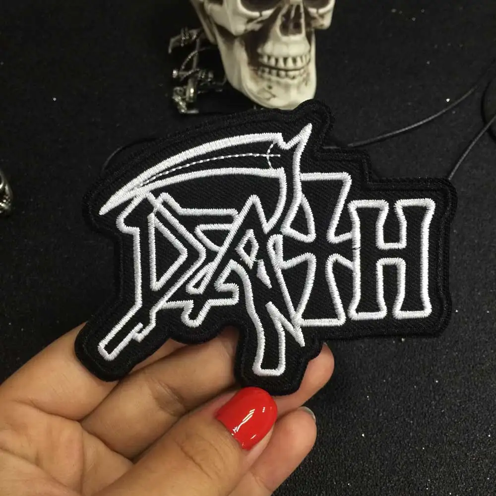 DEATH sickle rider biker patch for Jacket backing, punk motorcycle embroidery skeleton biker badge skull patch Garment Accessory
DEATH sickle rider biker patch for Jacket backing, punk motorcycle embroidery skeleton biker badge skull patch Garment Accessory