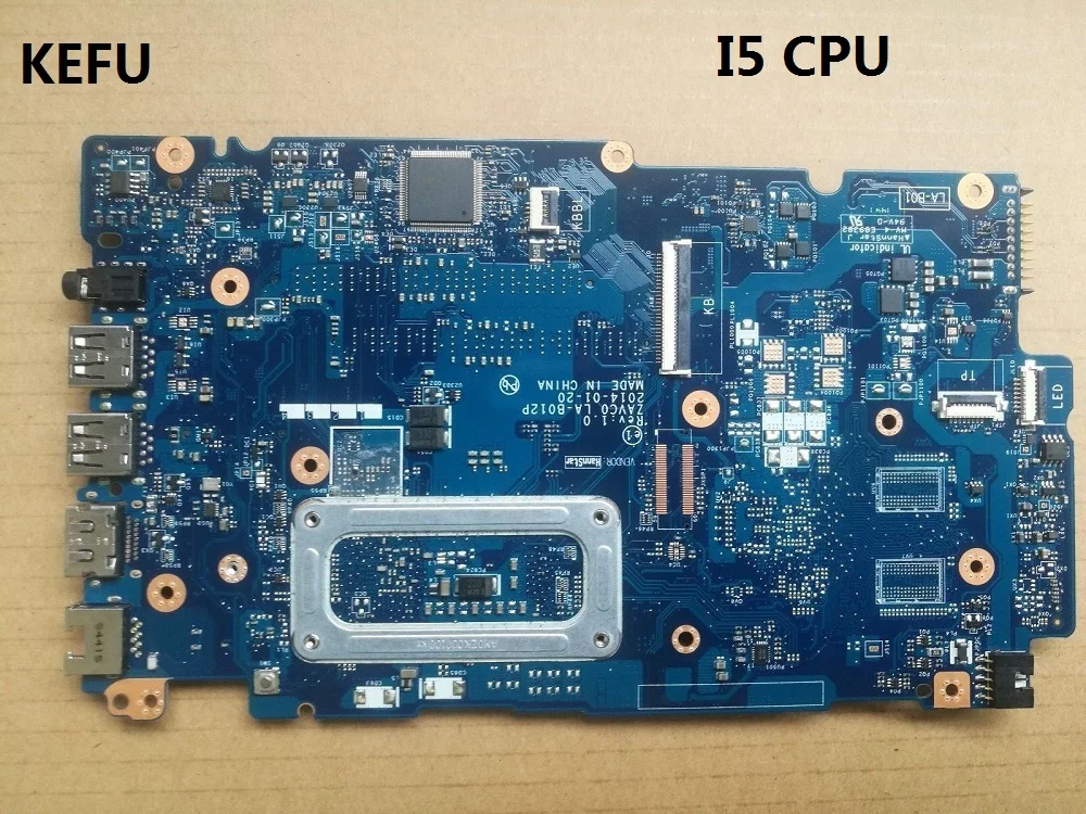 

KEFU CN-0G1DPC 0G1DPC G1DPC ZAVC0 LA-B012P Laptop Motherboard for Dell Inspiron 5447 5442 5542 5547 SR1EF i5-4210U Mainboard