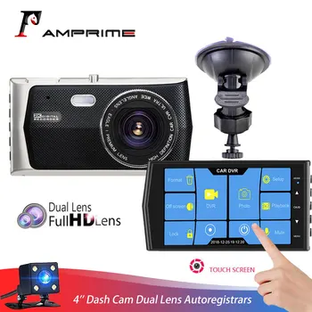 AMPrime Car DVR recorder Touch Screen 4'' Dash Cam Dual Lens Night Vision Autoregistrars video Recorder With Rearview Camera
AMPrime Car DVR recorder Touch Screen 4'' Dash Cam Dual Lens Night Vision Autoregistrars video Recorder With Rearview Camera