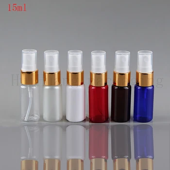 50pc 15ml empty round plastic bottle with gold collar spray pump container,plastic spray bottles ,Fine mist spray makeup spray
50pc 15ml empty round plastic bottle with gold collar spray pump container,plastic spray bottles ,Fine mist spray makeup spray