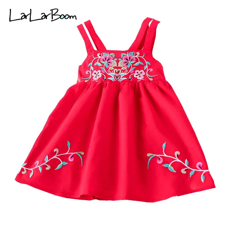 LarLarBoom Kids Girls Dress 2019 New China Style Embroidery Floral Pattern Sling Dress Baby Girls Summer Sleeveless Dress
LarLarBoom Kids Girls Dress 2019 New China Style Embroidery Floral Pattern Sling Dress Baby Girls Summer Sleeveless Dress