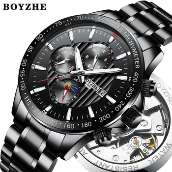 Men Watch BOYZHE Luxury Brand Automatic Mechanical Watch Stainless Steel waterproof Luminous Sport Watches man Relogio Masculino
Men Watch BOYZHE Luxury Brand Automatic Mechanical Watch Stainless Steel waterproof Luminous Sport Watches man Relogio Masculino