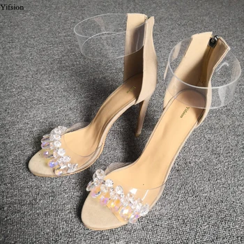 Olomm New Women Rhinestone Sandals Sexy Thin High Heel Sandals Open Toe Elegant Nude Dress Prom Shoes Women US Plus Size 5-15
Olomm New Women Rhinestone Sandals Sexy Thin High Heel Sandals Open Toe Elegant Nude Dress Prom Shoes Women US Plus Size 5-15