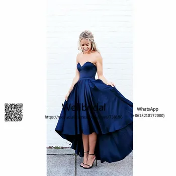 Hi Lo Gown 2017 Royer Blue Bridesmaid Dress Wedding Party Dress Sweetheart Vestido longo de festa Prom Bridesmaid Dresses
Hi Lo Gown 2017 Royer Blue Bridesmaid Dress Wedding Party Dress Sweetheart Vestido longo de festa Prom Bridesmaid Dresses