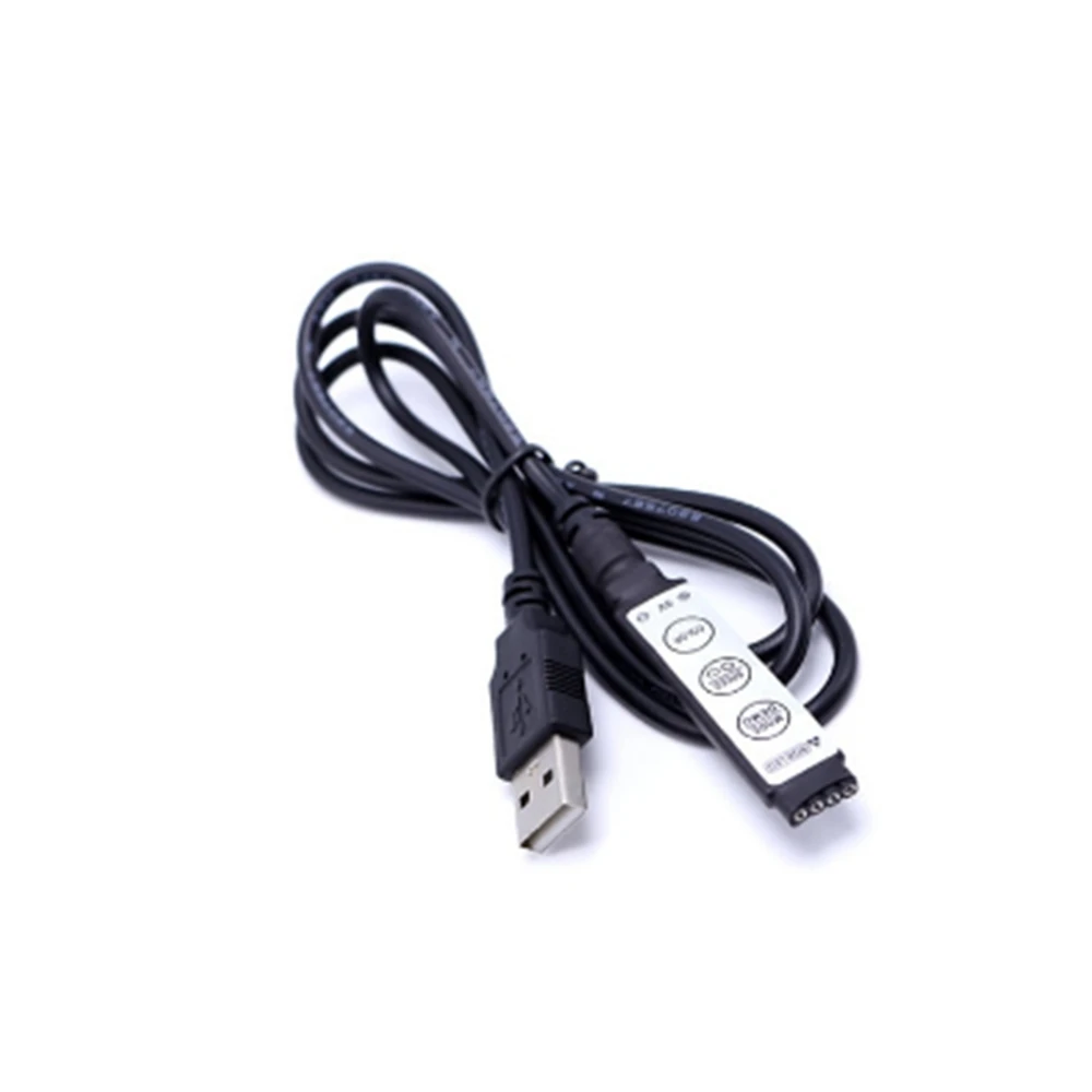 50 см USB Светодиодная лента RGB пульт дистанционного управления с 3 клавиши 4Pin
