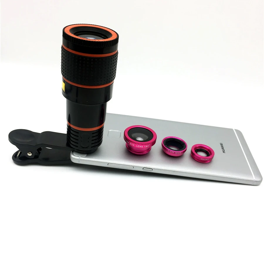 12X Zoome Lnes font b Mobile b font font b Phone b font Telescope 3in1 Fisheye