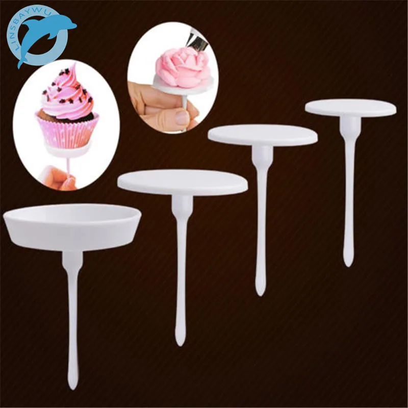 LINSBAYWU 1Set/4PCS New Sugarcraft Cupcake Cake Stand Icing Cream Flower Decorating Nail Set Tool
LINSBAYWU 1Set/4PCS New Sugarcraft Cupcake Cake Stand Icing Cream Flower Decorating Nail Set Tool