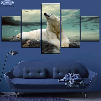 5 pcs Diamond Painting Animal Polar Bear Diamond Embroidery full square round Cross Stitch diamond Mosaic Rhinestones decoration
5 pcs Diamond Painting Animal Polar Bear Diamond Embroidery full square round Cross Stitch diamond Mosaic Rhinestones decoration